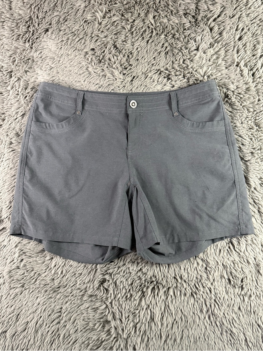 KÜHL Women’s Gray Outdoor Hiking Trail Shorts Size 12 Stretch Performance